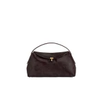 Toteme T-Lock pony hair top handle in Wine