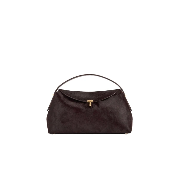 T-Lock pony hair top handle in Wine