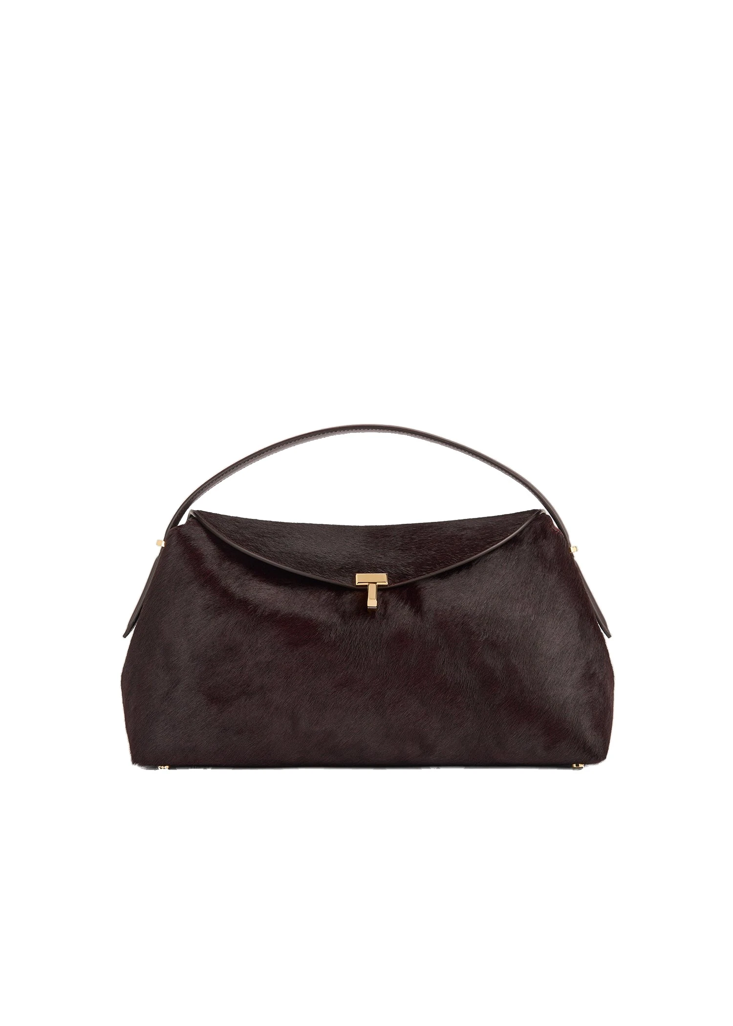 T-Lock pony hair top handle in Wine