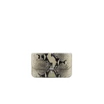 Toteme T-Lock python-embossed crossbody in Black / Ecru