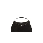 Toteme T-Lock suede top handle in Espresso