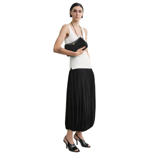 T-Lock woven-leather clutch in Black - Image 3