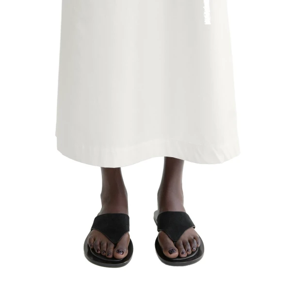 T-bar suede sandals in Black - Image 3