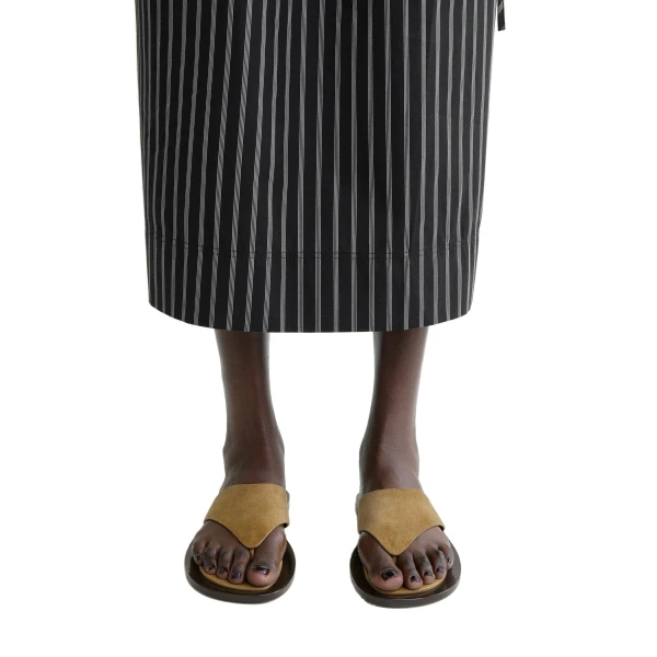 T-bar suede sandals in Desert - Image 2