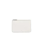 Toteme Threefold croco-embossed clutch in Off-white