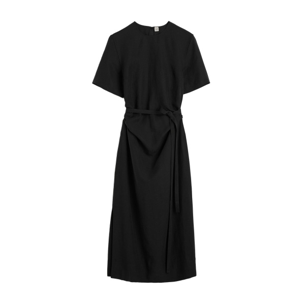 Toteme Tie-waist dress in Black