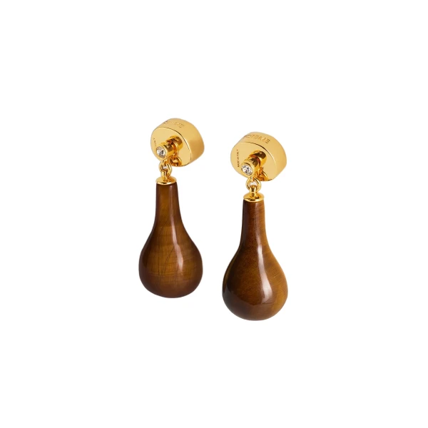 Tiger's eye drops in Honey / Gold - Image 4