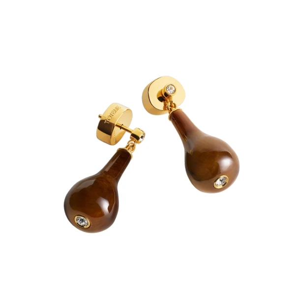 Tiger's eye drops in Honey / Gold - Image 6