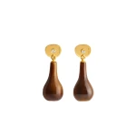 Toteme Tiger's eye drops in Honey / Gold