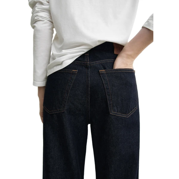 Toteme Twisted seam denim full length in Rinsed blue, view 5