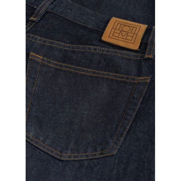 Toteme Twisted seam denim full length in Rinsed blue, view 6