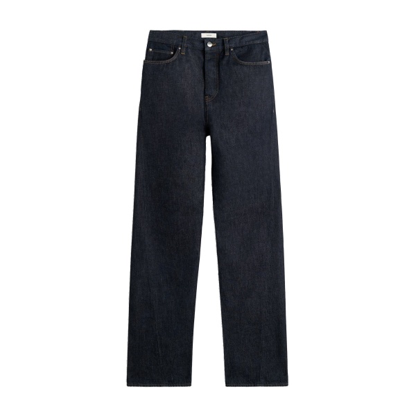 Toteme Twisted seam denim full length in Rinsed blue