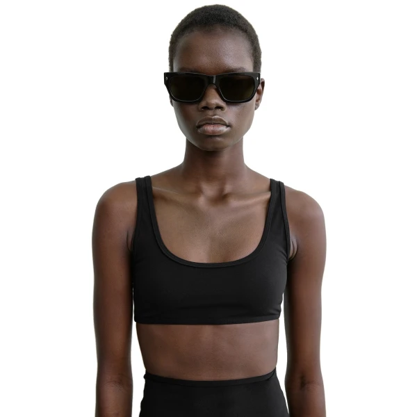Toteme U-neck bikini top in Black, view 5
