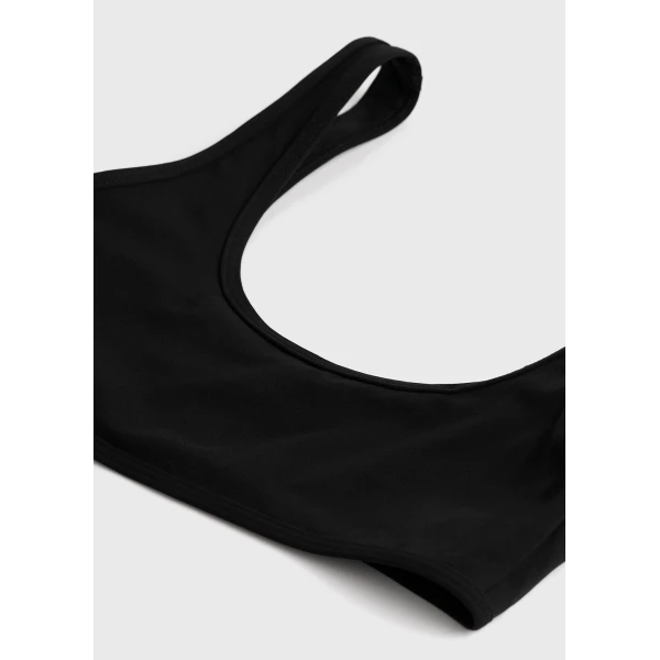 Toteme U-neck bikini top in Black, view 6