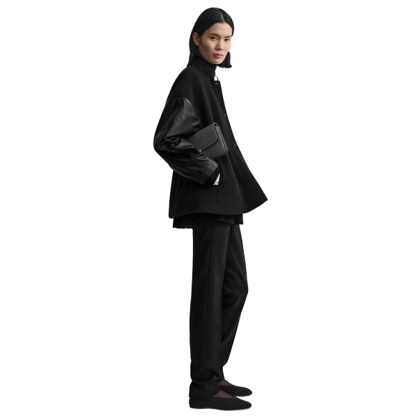 Toteme Varsity wool jacket in Black, view 3