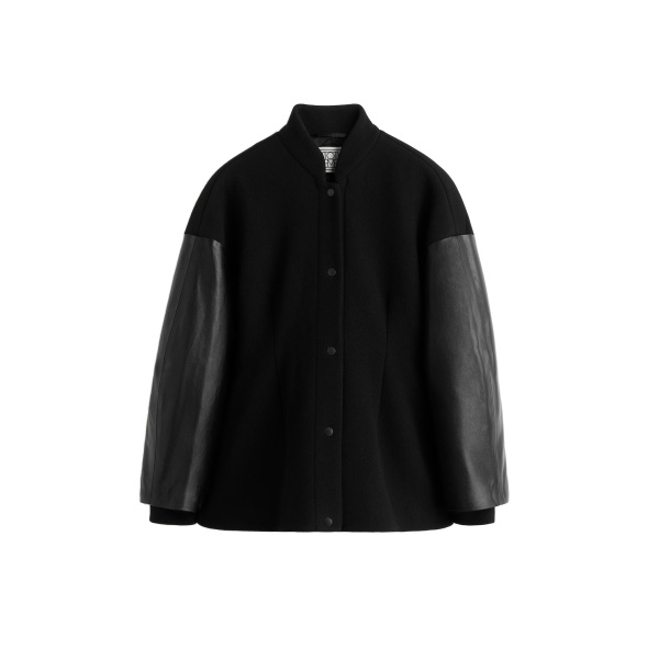 Toteme Varsity wool jacket in Black
