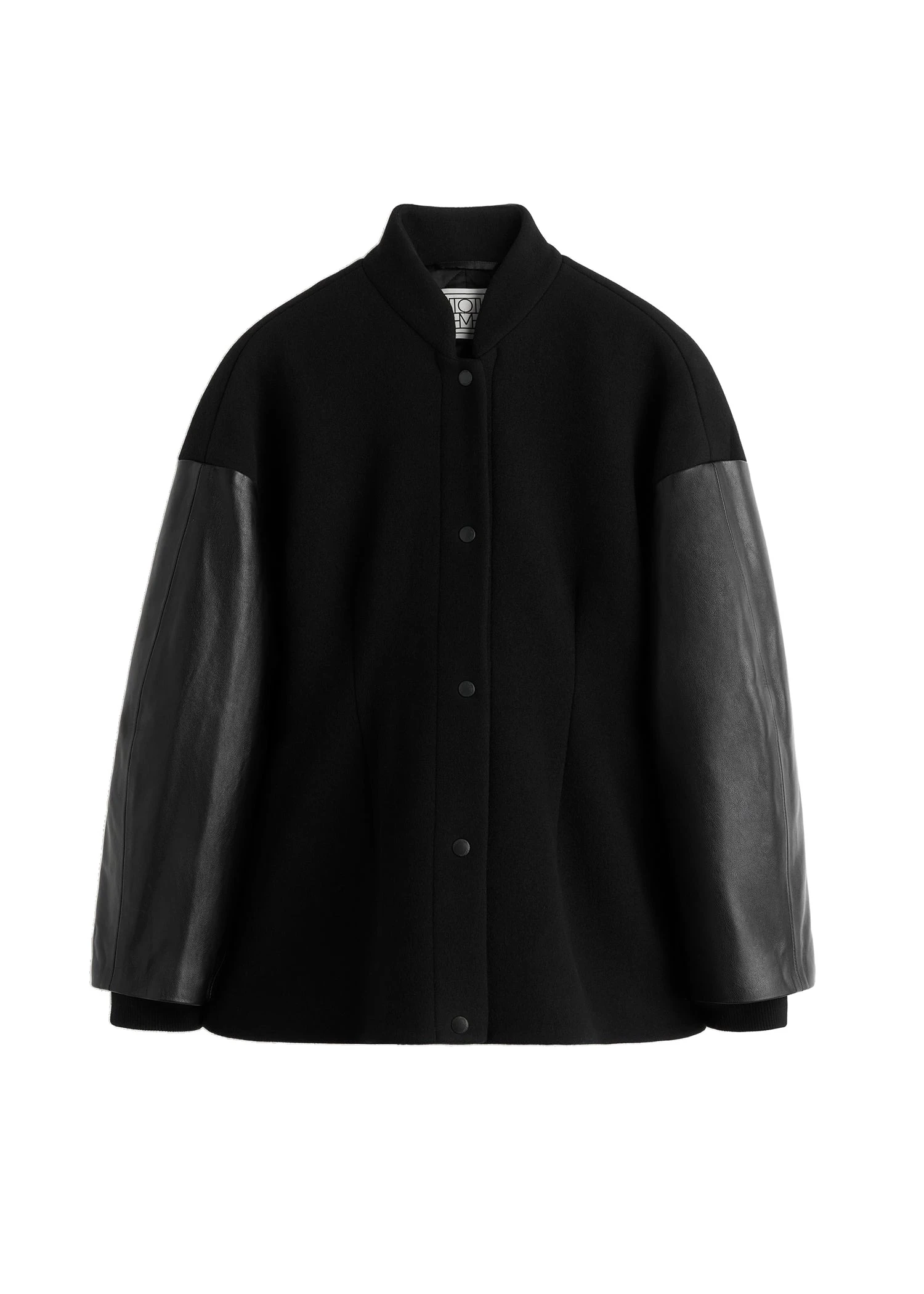Toteme-Varsity-wool-jacket-in-Black-white Toteme Varsity wool jacket in Black