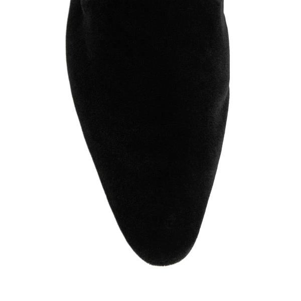 Velvet Venetian slippers in Black - Image 5