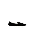 Toteme Velvet Venetian slippers in Black