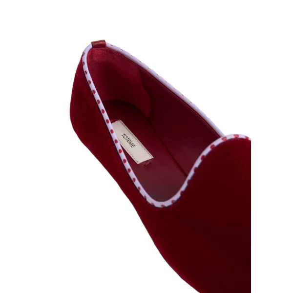 Velvet Venetian slippers in Red - Image 6
