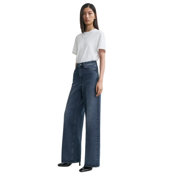 Toteme Wide leg denim in Dark blue, view 2