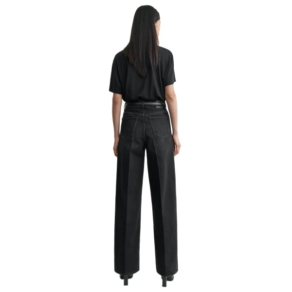 Toteme Wide leg denim in Faded black, view 4