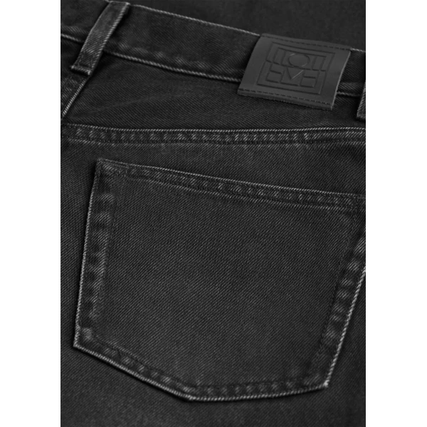 Toteme Wide leg denim in Faded black, view 6
