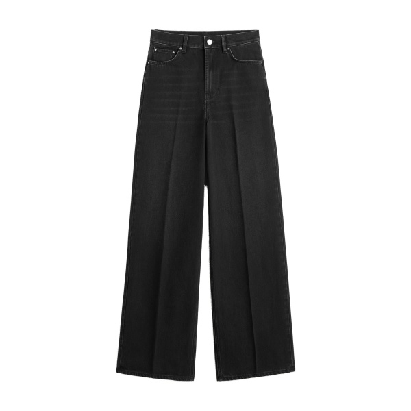 Toteme Wide leg denim in Faded black
