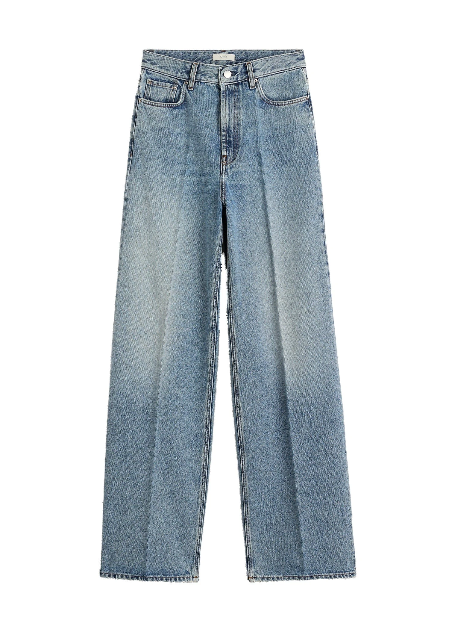 Toteme-Wide-leg-denim-in-True-vintage-white Toteme Wide leg denim in True vintage