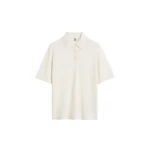 Toteme Wool-silk polo shirt in White