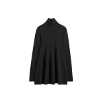 Toteme Wool turtleneck top in Black