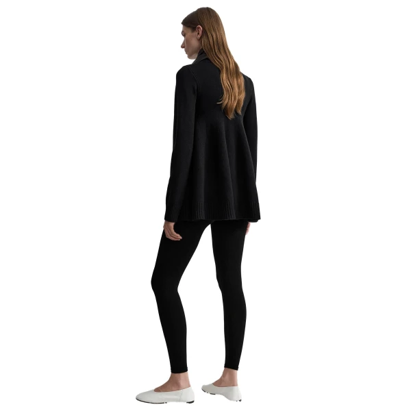 Toteme Wool turtleneck top in Black, view 4