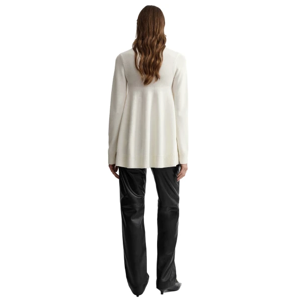 Toteme Wool turtleneck top in Milk, view 4