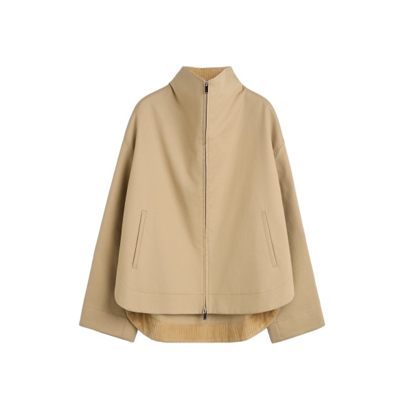 Toteme Zipped country jacket in Fawn
