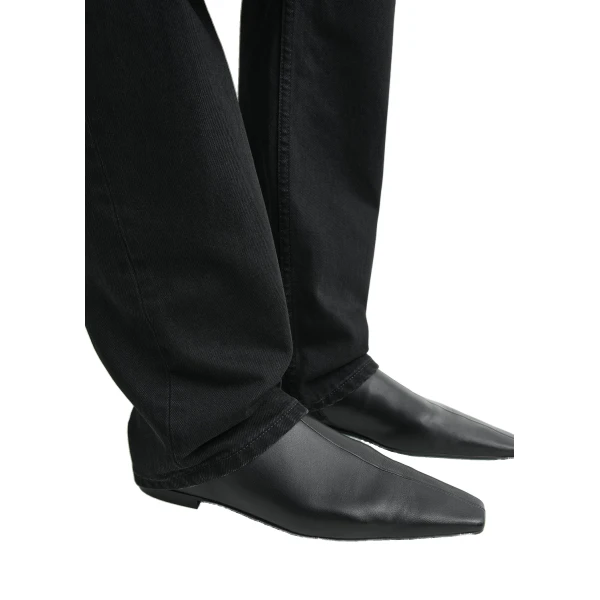 Zipped leather Chelsea boots in Black - Image 3