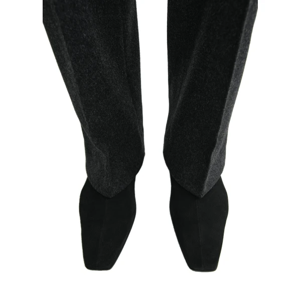 Zipped suede Chelsea boots in Black - Image 2