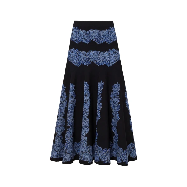 ulla johnson alessia knit jacquard skirt