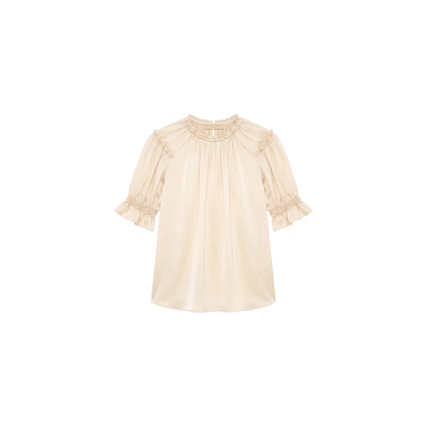 ulla johnson alina silk top