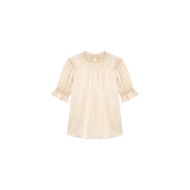 ulla johnson alina silk top