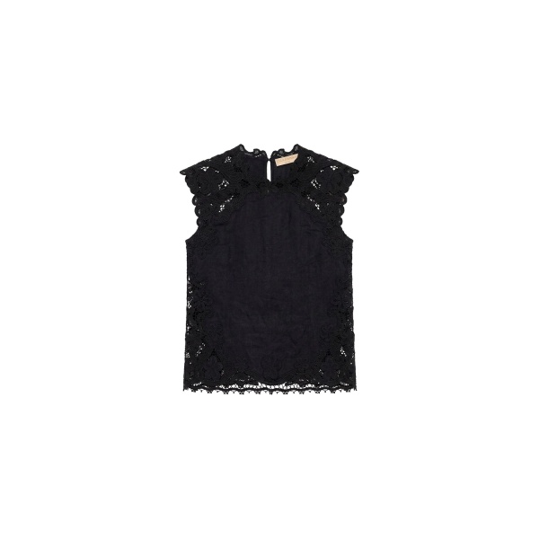 ulla johnson amelie linen top
