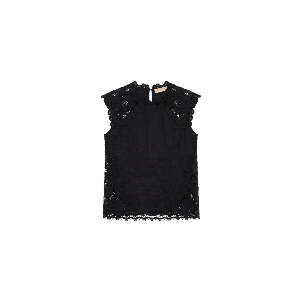 ulla johnson amelie linen top
