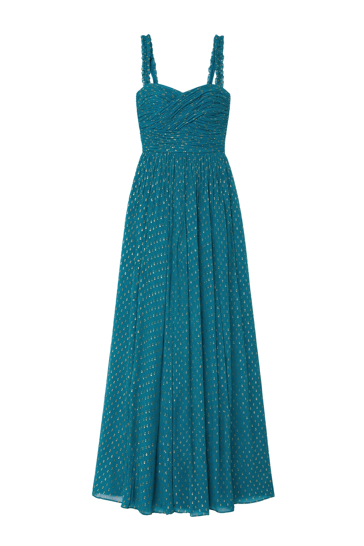 Ulla Johnson Anastasia Silk Gown in Beryl ulla johnson anastasia silk gown
