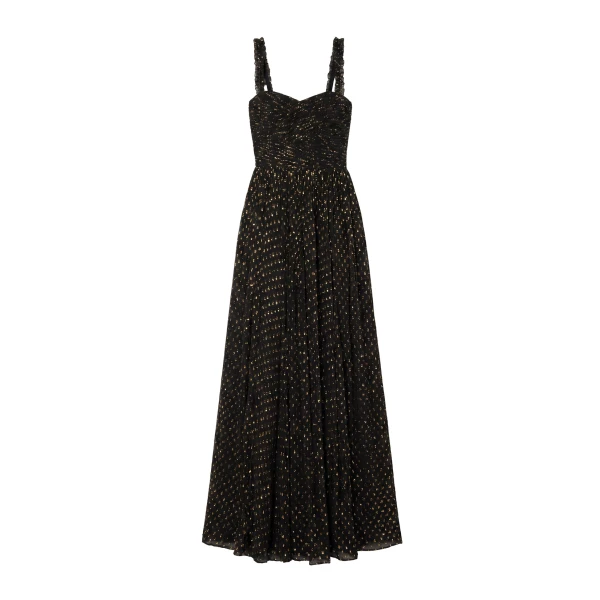 Anastasia Silk Gown in Noir