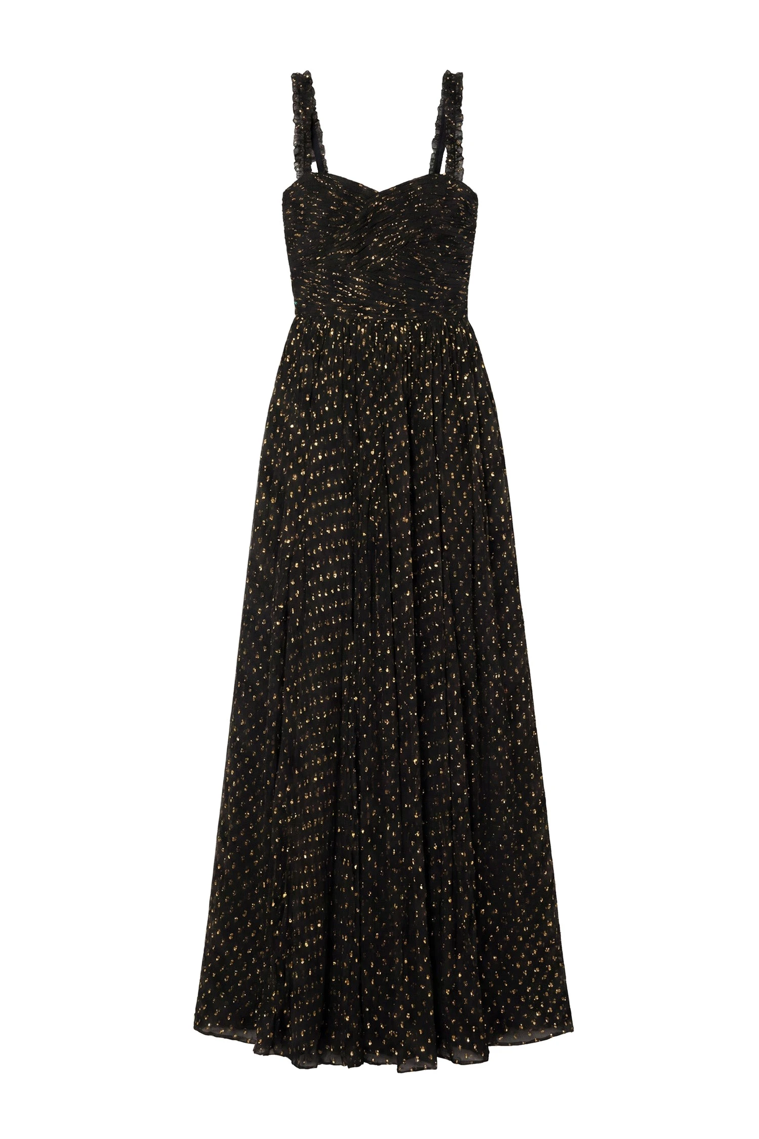 Ulla Johnson Anastasia Silk Gown in Noir ulla johnson anastasia silk gown