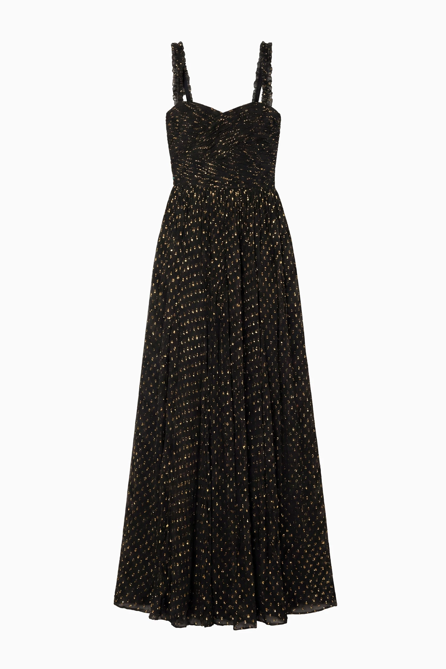 Anastasia Silk Gown in Noir