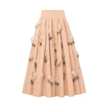 ulla johnson angelique cloque skirt with embellishment