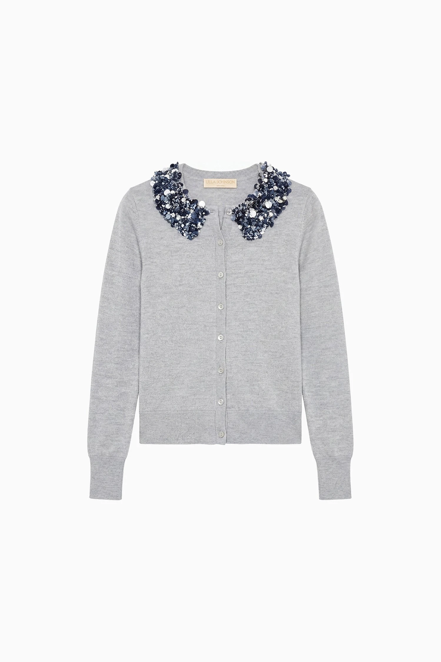 Anna Embellished Cardigan in Ash