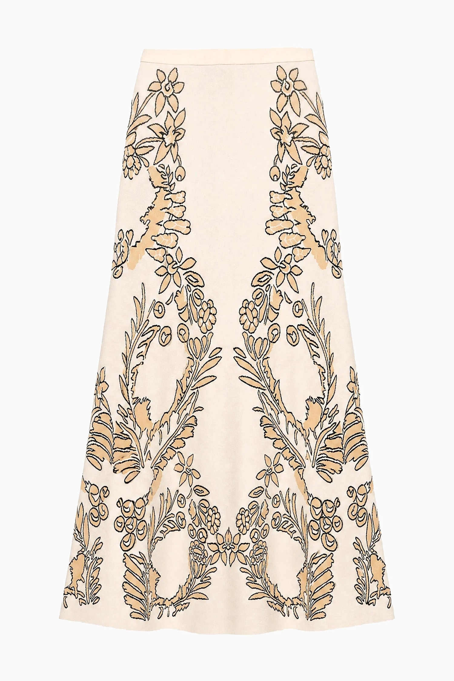 Athena Jacquard Skirt in Chamomile