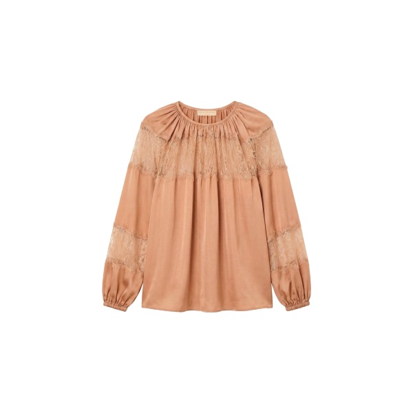 ulla johnson bess long sleeve silk blouse