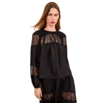 ulla johnson bess long sleeve silk blouse